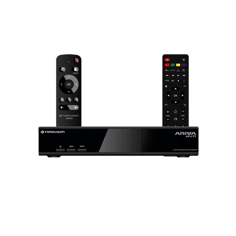 Receptor SAT Twin Tuner, Android 8.0/Linux Debian/Enigma2, 4K UHD, H.265, Wifi integrado