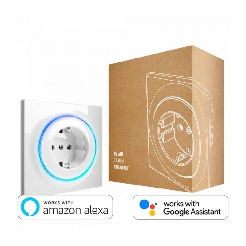 Fibaro Walli Outlet (Tipo F). Enchufe inteligente empotrable. Protocolo Zwave+