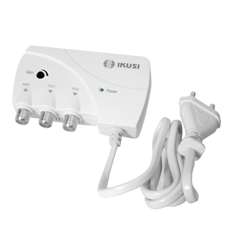 Amplificador de Interior 5G, VHF-UHF 25dB, 103dBuV. 2 salidas