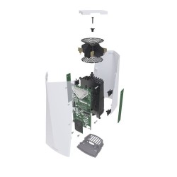 Antena WIFI MESH repetidora, Tribanda (x1 2,4GHz / x2 5GHz), 26dBm, 4.5dBi, x2 puertos Gb, 4 Cores