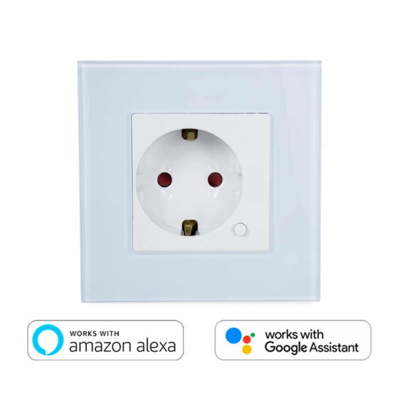 Enchufe encastrable inteligente 10A, Wifi 2.4GHz