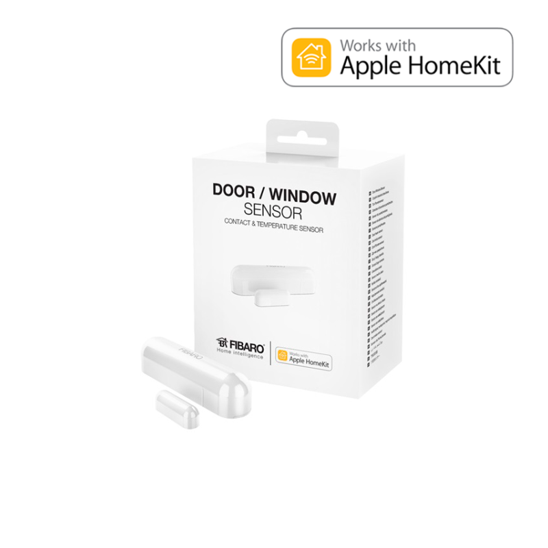 Fibaro Door/Sensor - Sensor apertura puertas/ventanas color blanco. FIBARO HOME KIT Apple Bluetooth
