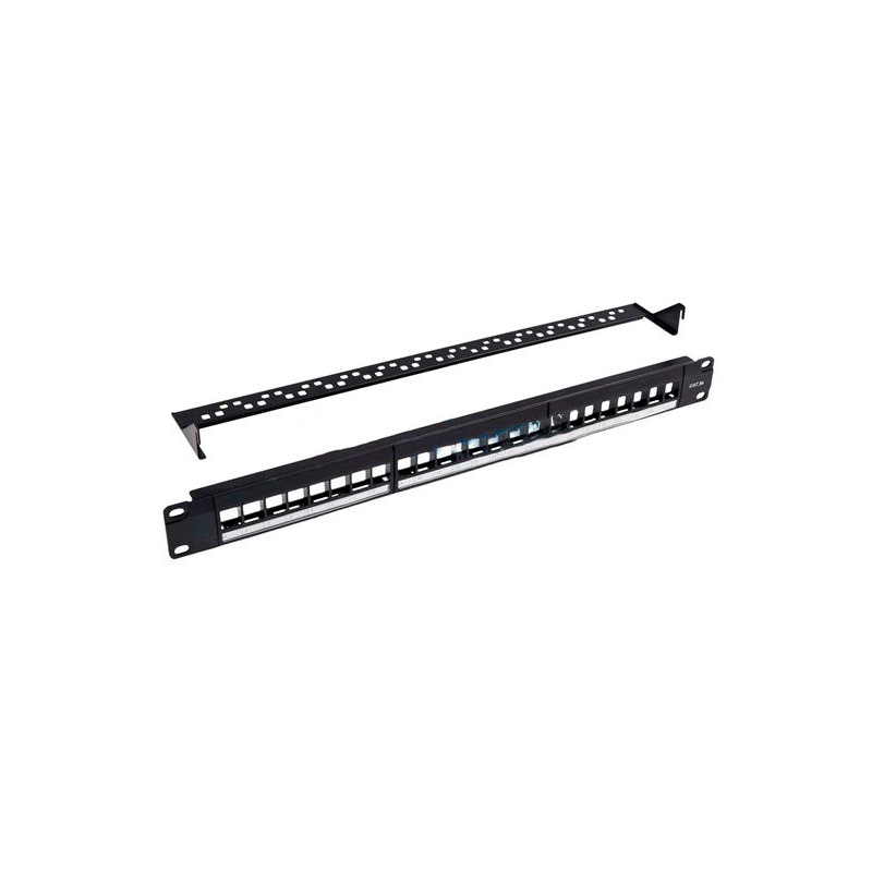 Patch panel para rack de 19", x24 puertos vacío