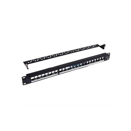 Patch panel para rack de 19", x24 puertos vacío