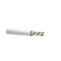 Cable CAT5e UTP, Cobre, CPR-ECA,PVC blanco (Interior). ECA, LSZH. Bobina 305mts