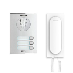 Kit portero 3 viviendas, serie CITY. Teléfono Loft 4+n