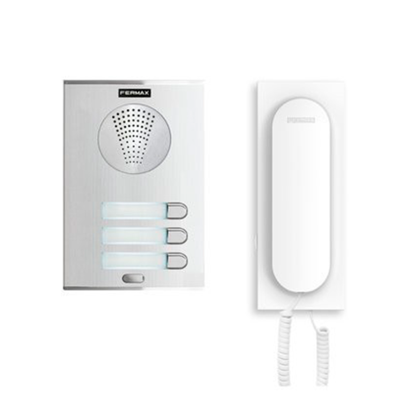 Kit portero 3 viviendas, serie CITY. Teléfono Loft 4+n