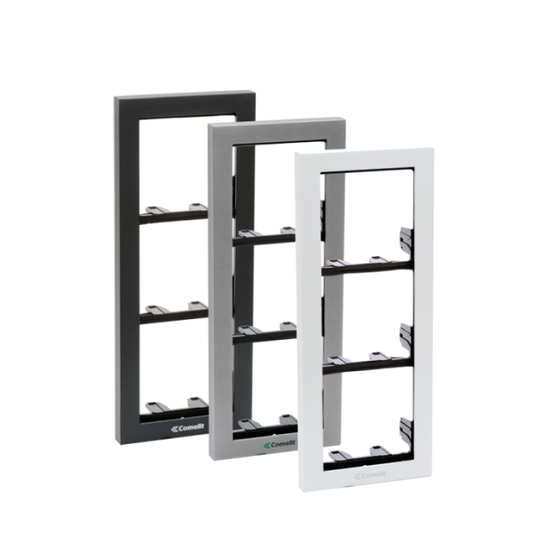 Soporte 2 módulos para placa mod. IKALL color negro antracita