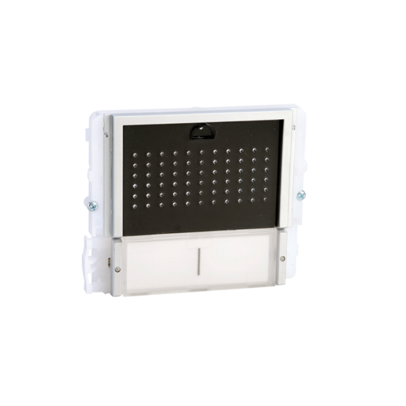 Módulo de audio con 2 pulsadores, con tapa negra