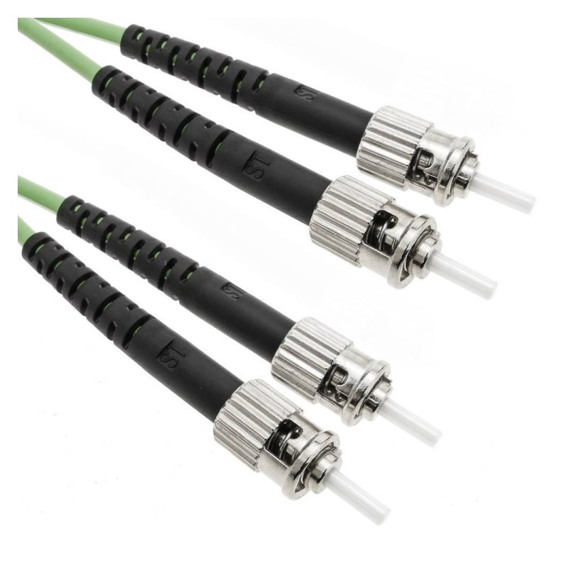 Latiguillo F.O. ST/PC-ST/PC, duplex, Multimodo. 1mt