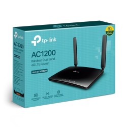Router WIFI LTE 4G, AC 1350mbps, 5Ghz / 2.4Ghz, x4 10/100, 20dBm, Ranura SIM, x2 Antenas Internas y x2 Externas