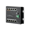 Switch de 8 puertos 10/100/1000 POE 96W + x2 UPLINK 10/100 + x1 SFP, para montaje en pared. Hasta 250 metros