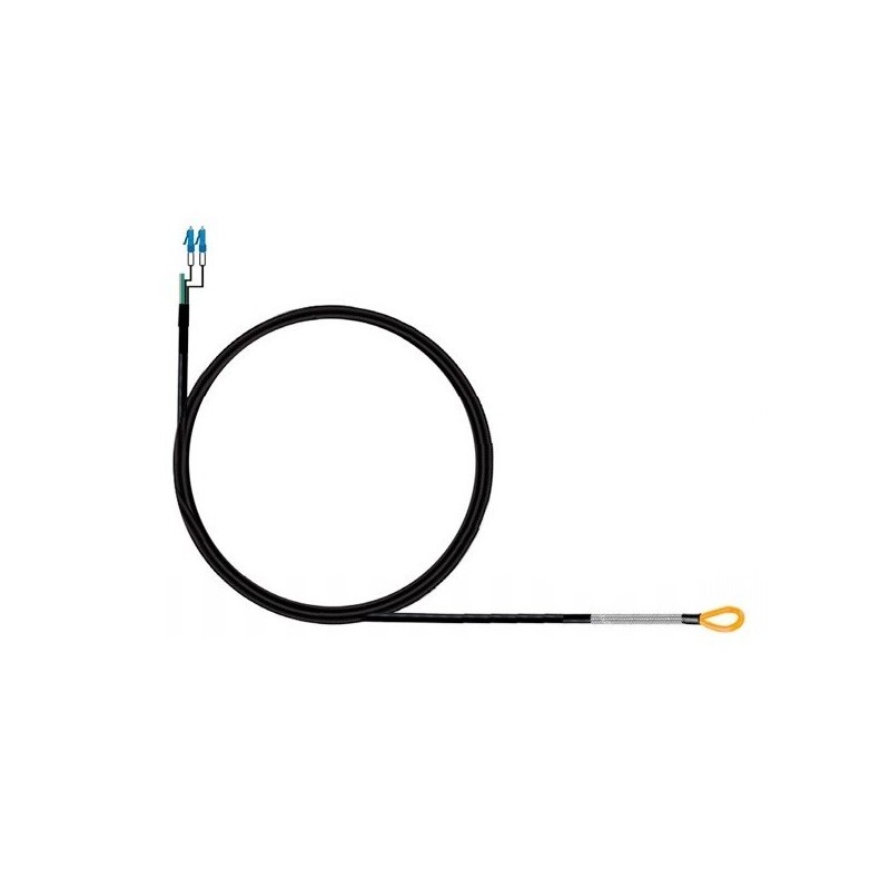 Latiguillo LC/UPC - LC/UPC, SM, Dúplex, PE, armada, 3 mm, 35mts, x2 hilos 1mm  para alimentación