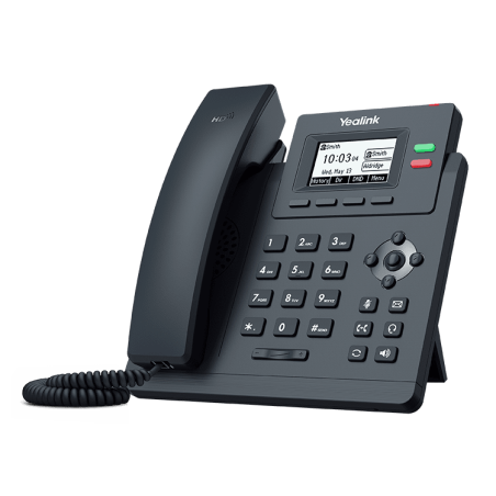 Teléfono IP de 2 cuenta SIP, Pantalla LCD de 132 x 64 pixeles, manos libres y posibilidad de alimentación por PoE