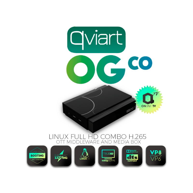 Receptor Combo Linux IPTV, HD,H.265, Wifi USB opcional.