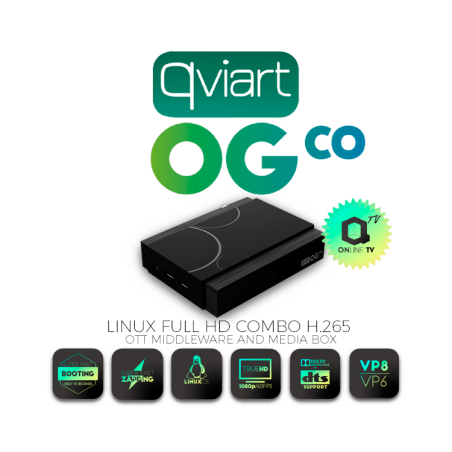 Receptor Combo Linux IPTV, HD,H.265, Wifi USB opcional.