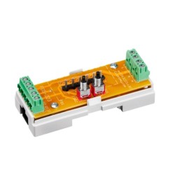 Adaptador carril DIN con botón para FIBARO Double Switch 2 FGS-223