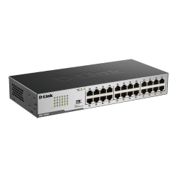 Switch de 24 puertos Gigabit, Carcasa de metal. Con accesorios para rack