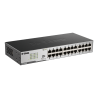 Switch de 24 puertos Gigabit, Carcasa de metal. Con accesorios para rack