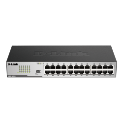 Switch de 24 puertos Gigabit, Carcasa de metal. Con accesorios para rack