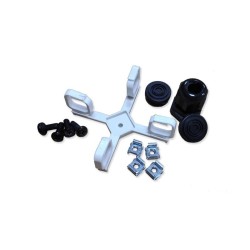 Bandeja de distribución de F.O. 19", hasta 24 SC o LC, 2 x 12 fo o 2x 24 fo (a doble altura) + tapa frontal telescópica