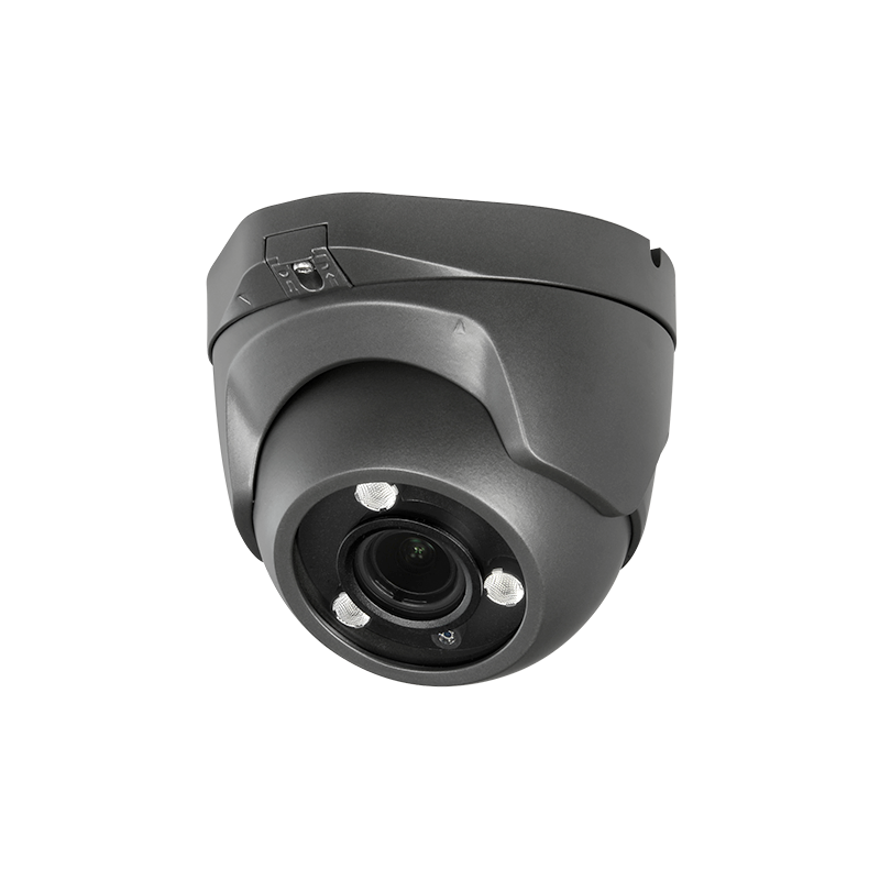 Cámara domo 4 en 1, 5Mpx, 2.7-13.5mm , IR 40mts. WDR,  IP66, negra.