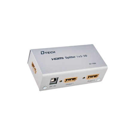 Repartidor HDMI 1entrada x4 salidas. Soporta 3840p, 3D/4K y audio DTS-HD