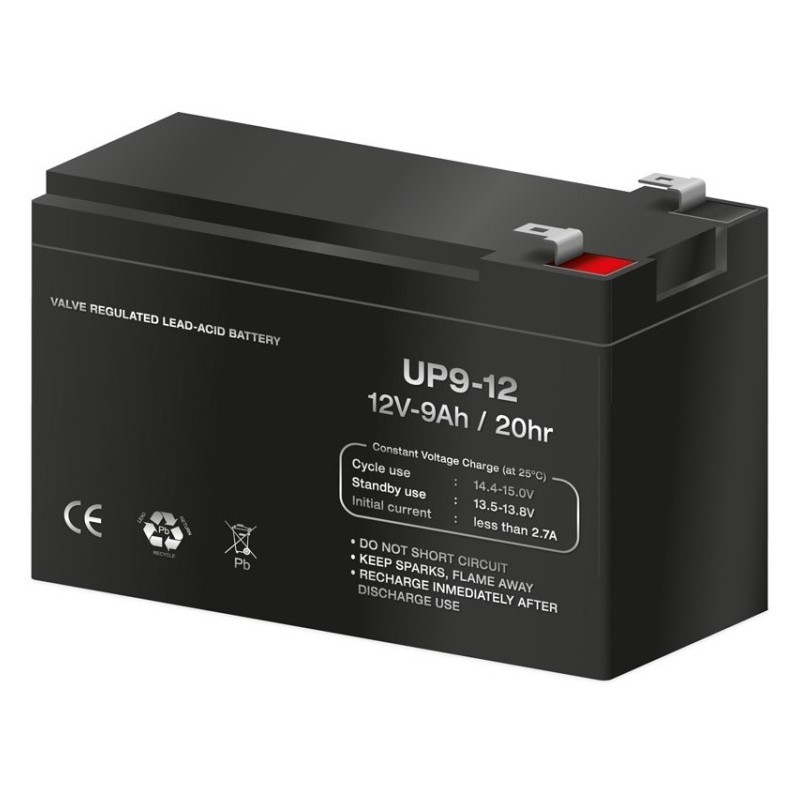 Batería plomo AGM, 12V 9Ah