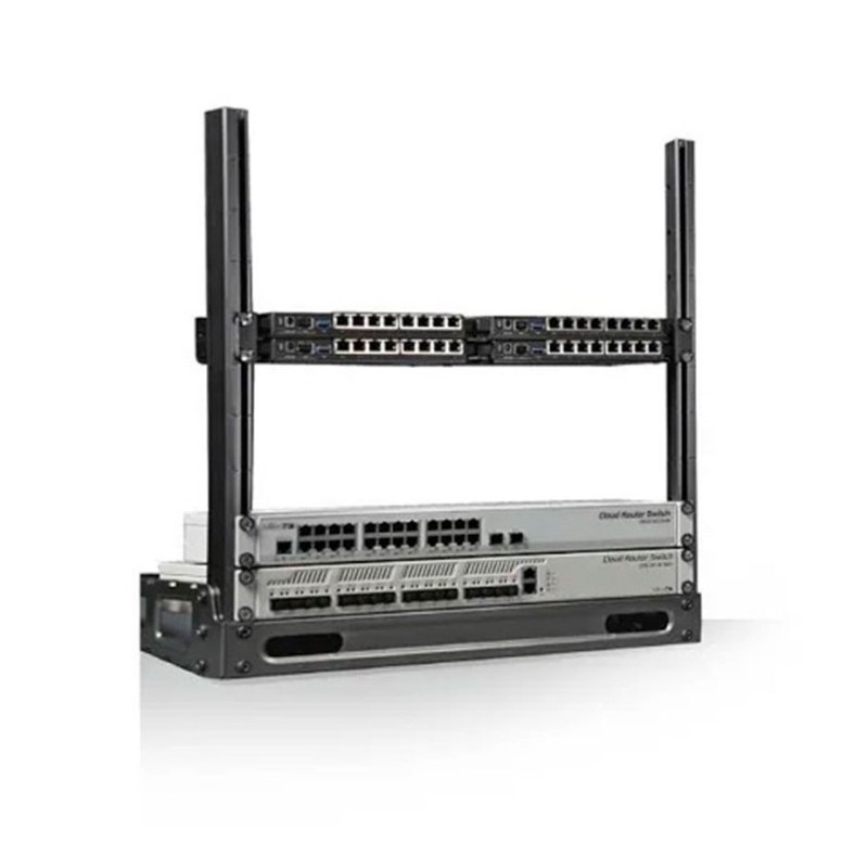 Kit montaje para rack 19" o para debajo de una mesa. Hasta x10 equipos Mikrotik o de terceros