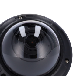Cámara IP domo, 4Mpx, IR 30mts, lente motorizada 2.8-12mm, H265+, PoE802,3af, IP67