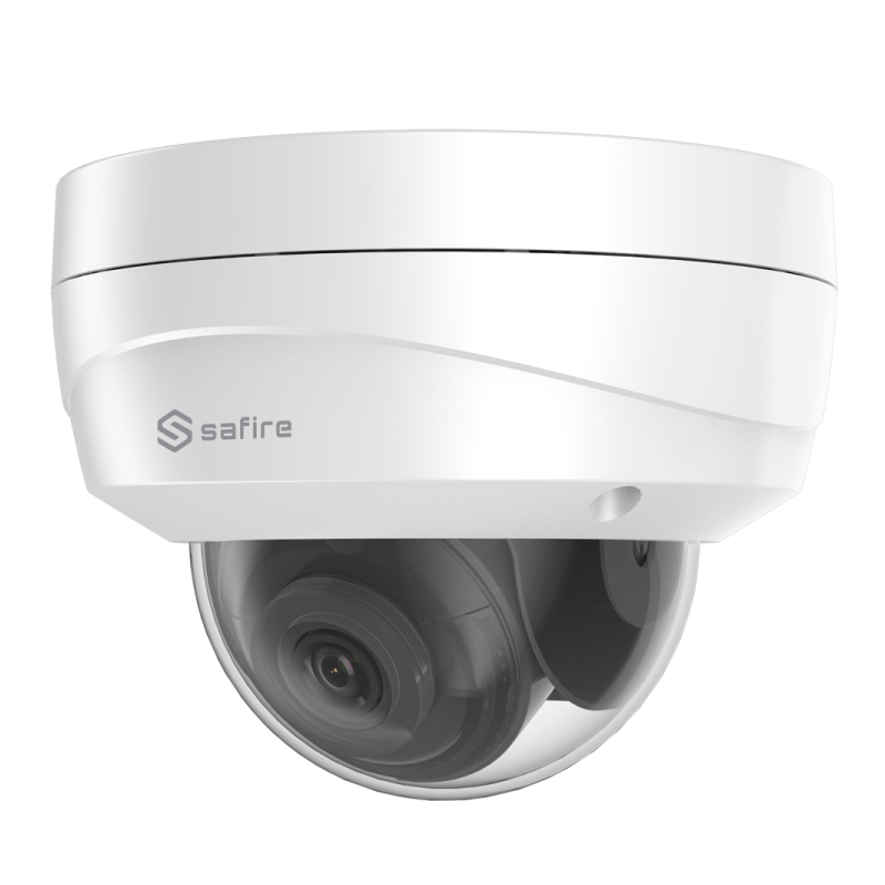 Cámara IP domo, 5Mpx, IR 30mts, 2.8mm, H265+, PoE802,3af, IP67, IK10