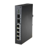 Switch de 4 puertos 10/100 HIPOE+ 96W +  x2 SFP, para montaje en DIN, alimentación DC 48 V - 57 V
