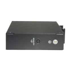 Switch de 4 puertos 10/100 HIPOE+ 96W +  x2 SFP, para montaje en DIN, alimentación DC 48 V - 57 V
