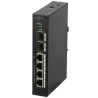 Switch de 4 puertos 10/100 HIPOE+ 120W +  x2 SFP, para montaje en DIN, alimentación DC 48 V - 57 V