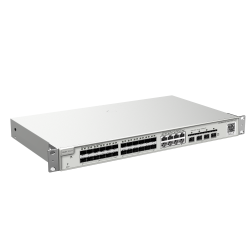 Switch Gestionable L2+, 8 puertos Gigabit, x24 puertos SFP, x4 SFP+ ,para rack 19"
