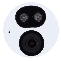 Cámara IP domo, 8Mpx, IR 30mts, lente 2.8mm, UltraH265, PoE802,3af, IP67, Active Deterrence