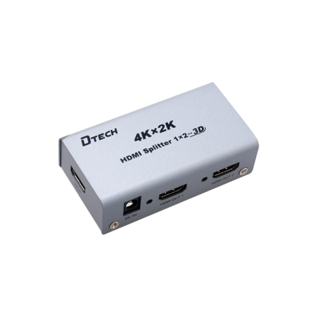 Repartidor HDMI 1entrada x2 salidas. Soporta 3840p, 3D/4K y audio DTS-HD