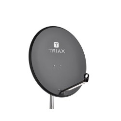 Antena parabólica Gama Alta de 79x71cms, 37,10dB, Acero galvanizado. Embalaje individual. Antracita