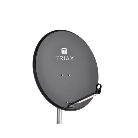 Antena parabólica Gama Alta de 79x71cms, 37,10dB, Acero galvanizado. Embalaje individual. Antracita