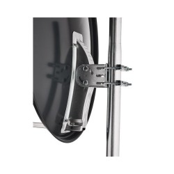 Antena parabólica Gama Alta de 79x71cms, 37,10dB, Acero galvanizado. Embalaje individual. Antracita