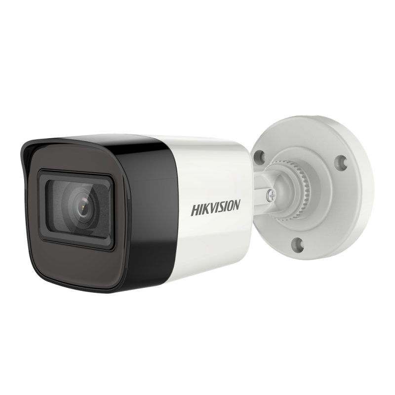 Cámara bullet 4 en 1, 8Mpx, 2.8mm, IR 30mts. IP67, gris.