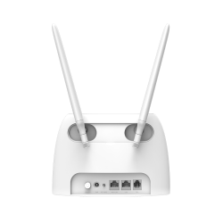 Router WIFI 4G 2.4Ghz, N 300mbps, x2 10/100, x1 RJ11, 20dBm (100mW), Ranura para SIM, x2 Antenas Internas y x2 4G LTE