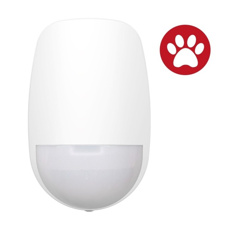 Detector de movimiento PIR , inalámbrico, anti-mascotas hasta 15mts, Grado 2