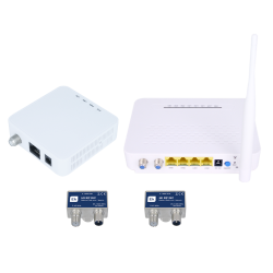 Kit para extensión de IPTV y WiFi a través de coaxial