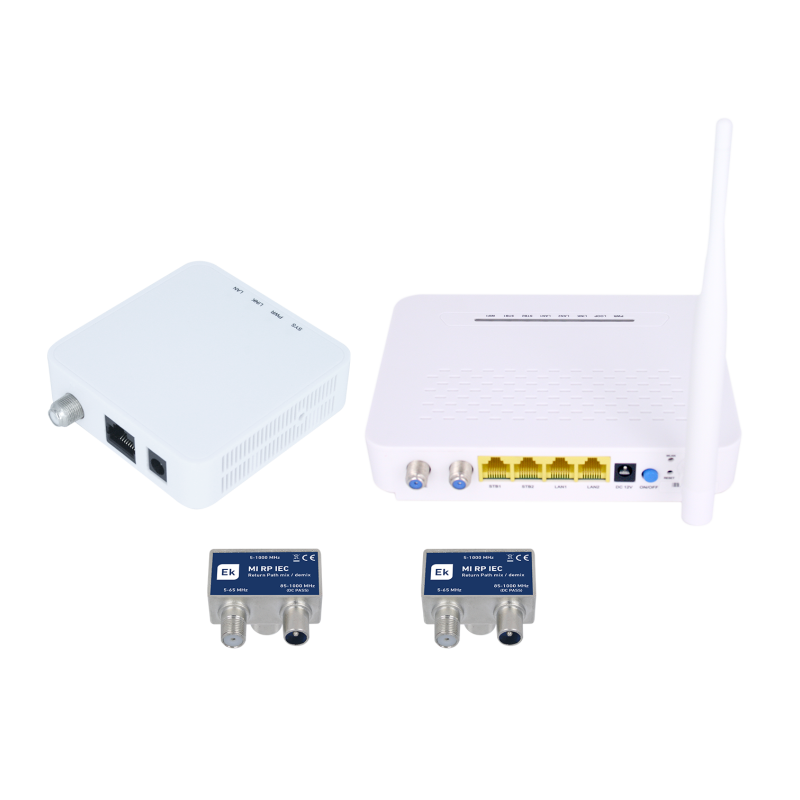 Kit para extensión de IPTV y WiFi a través de coaxial