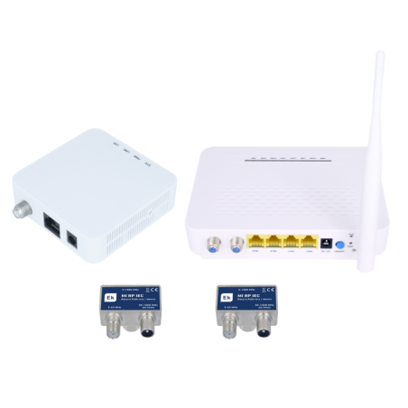 Kit para extensión de IPTV y WiFi a través de coaxial
