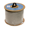 Cable CAT6 UTP, Cobre, LSZH, DCA, AWG 23, conductor de 0.51mm, blanco. Bobina 305mts