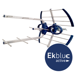 Antena Activa UHF LTE2 (470 - 694 MHz) con conector F. G: 38dB. Filtro 5G. Alto rechazo. Alimentador no incluido. Embalaje indi