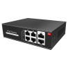Switch de 4 puertos 10/100/1000 POE (65W) + x2 puertos Gigabit . Sobremesa