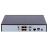NVR 4ch IP PoE hasta 8Mpx, 80Mbps, H.265+, 1 HDD